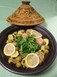 鶏もも肉とオリーブのタジン～レモンの香り～